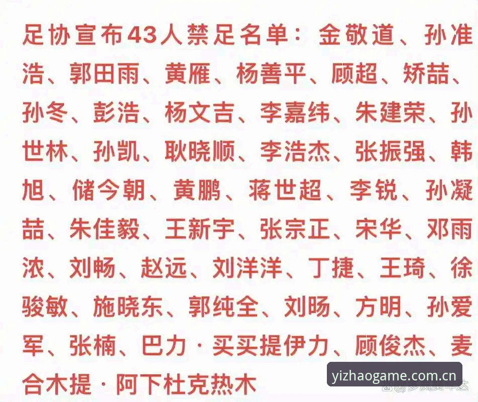中国足协第三批禁足名单实用解读：17人终身禁赛背后的行业警示